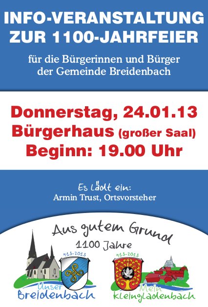 Infoflyer 2013-01 Infoflyer 2013-01